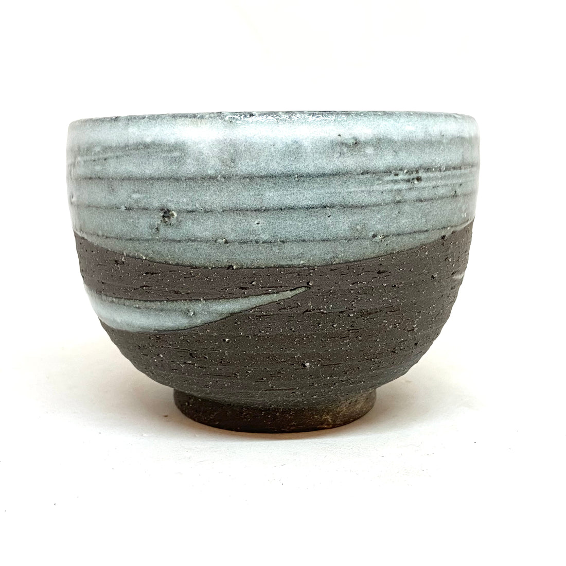 Japanese Tea Cup - White Swirl