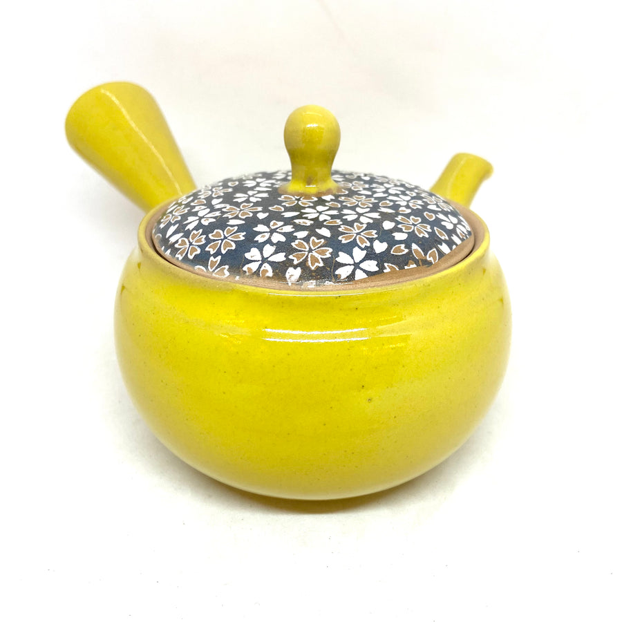 Kyusu Japanese Teapot - Yellow Sakura - 250ml #810