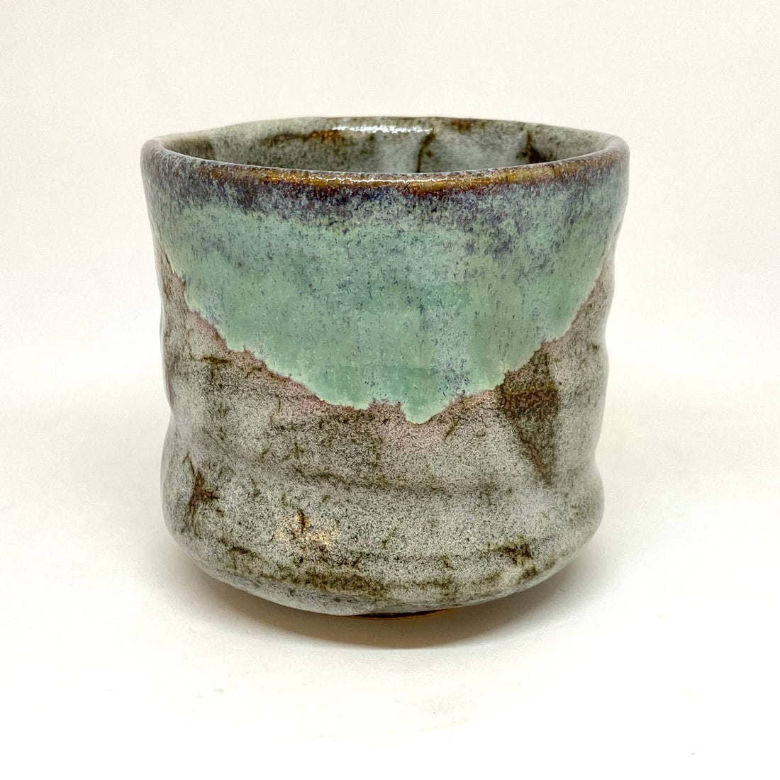 Matcha Bowl  - Green Winter Tsutsu Chawan -