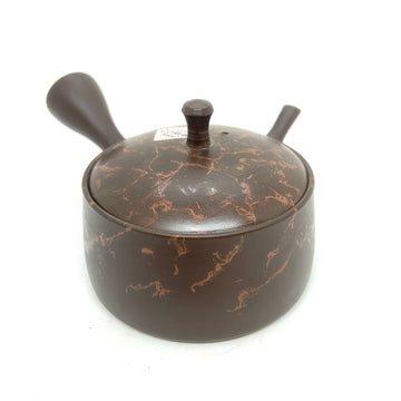 Kyusu Japanese Teapot - Benishibori - Hiragata - 250ml #304