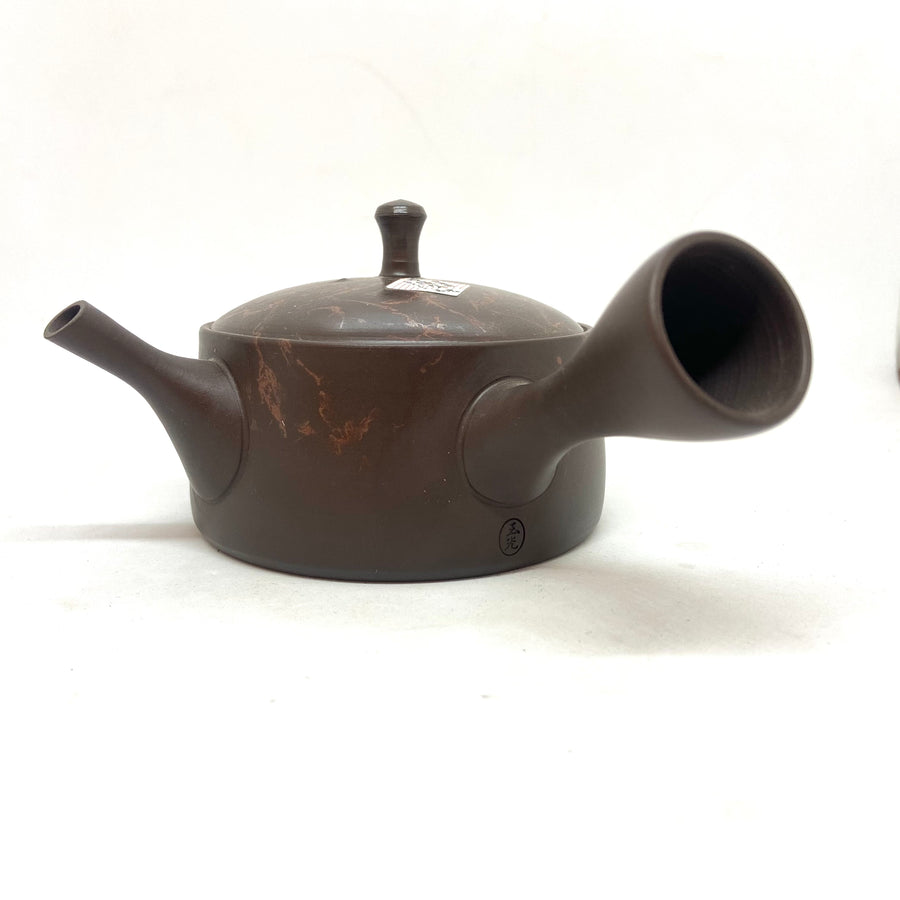 Kyusu Japanese Teapot - Benishibori - Hiragata - 250ml #304