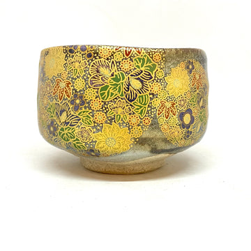 Matcha Bowl  - Golden Floral - 794