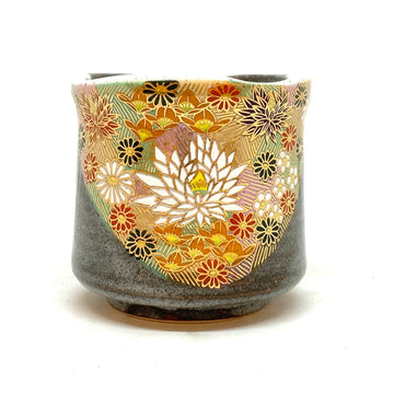 Japanese Tea Cup- Golden Chrysanthemums - 620