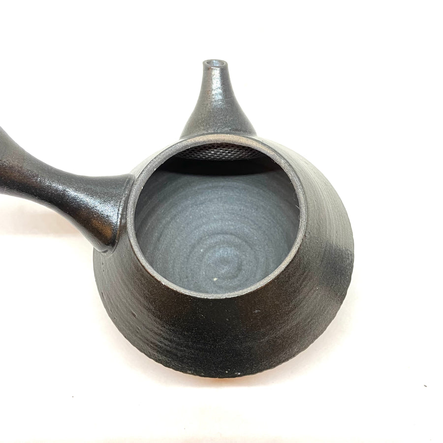 Kyusu Japanese Teapot - Obsidian - #1159- 200 ml