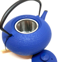 Cast Iron Teapot -  Hiratsubo Small- Blue - 700 ml - HS34S BLU