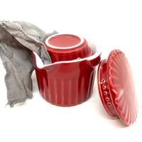 Ceramic Travel set- Four Pieces - Red - 180ml