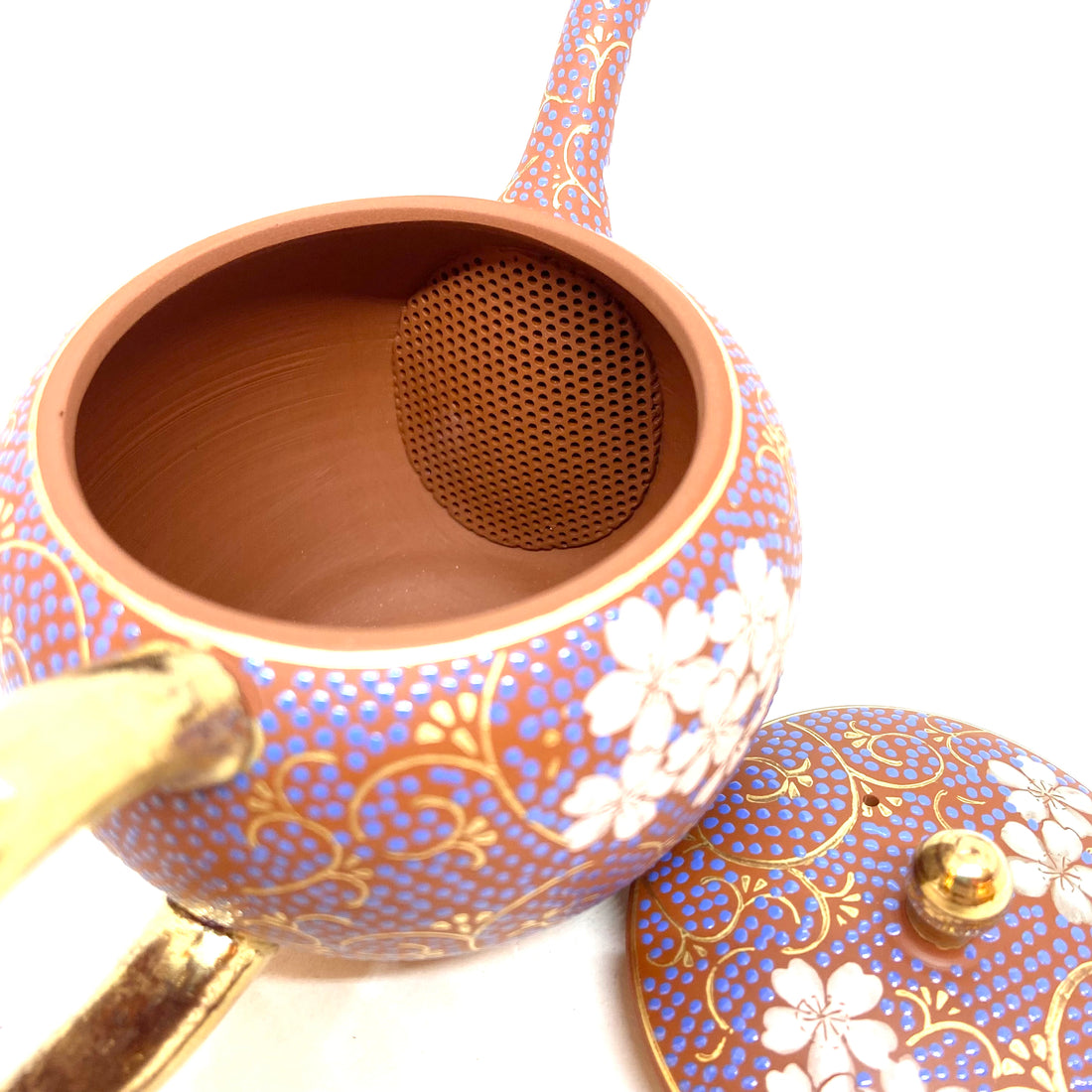 Kyusu Japanese Teapot - Sakura Arabesque- #123- 240 ml