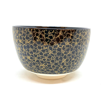 Matcha Bowl -  Hand Painted Sakura - 142