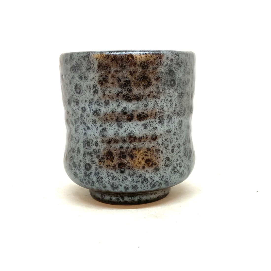 Japanese Tea Cup - Metallic Crater