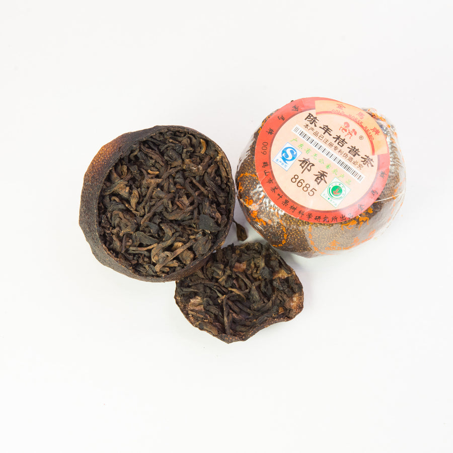 Tangerine Stuffed with Ripe Pu-erh