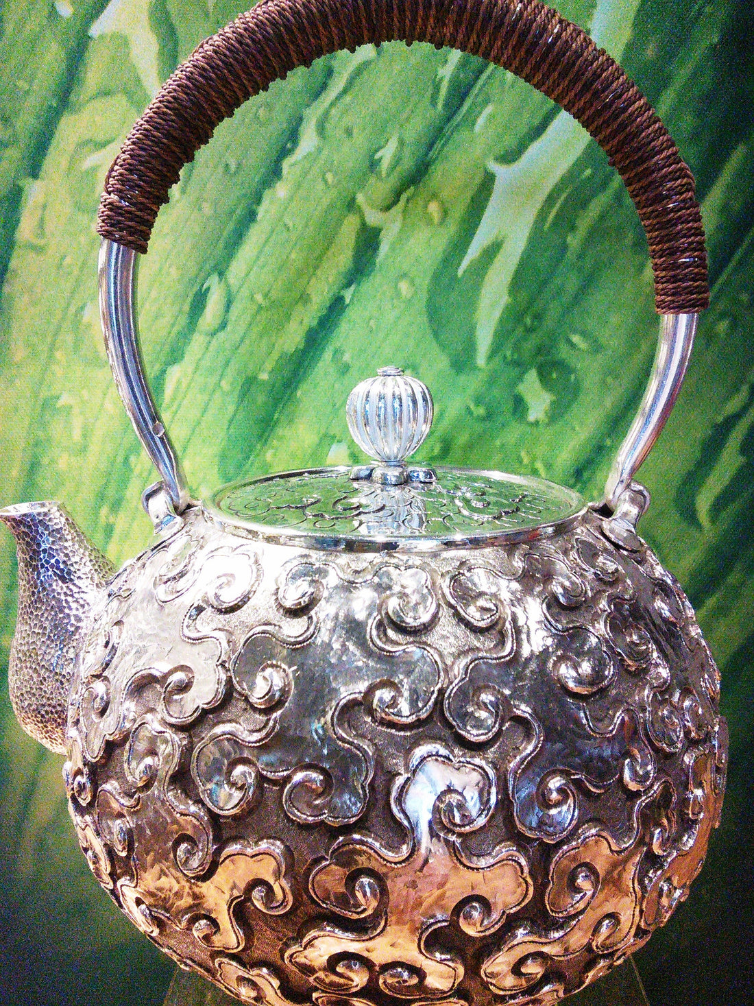 Kettle 990 grade Silver - Master Craftsman Made - 830g- Swirl SOLD